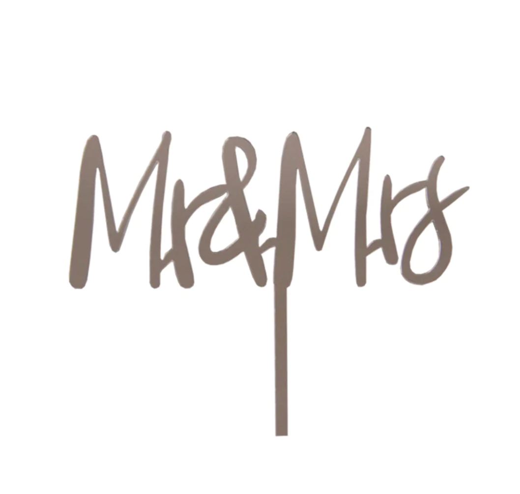 ¨Mr & Mrs¨ Cake Topper