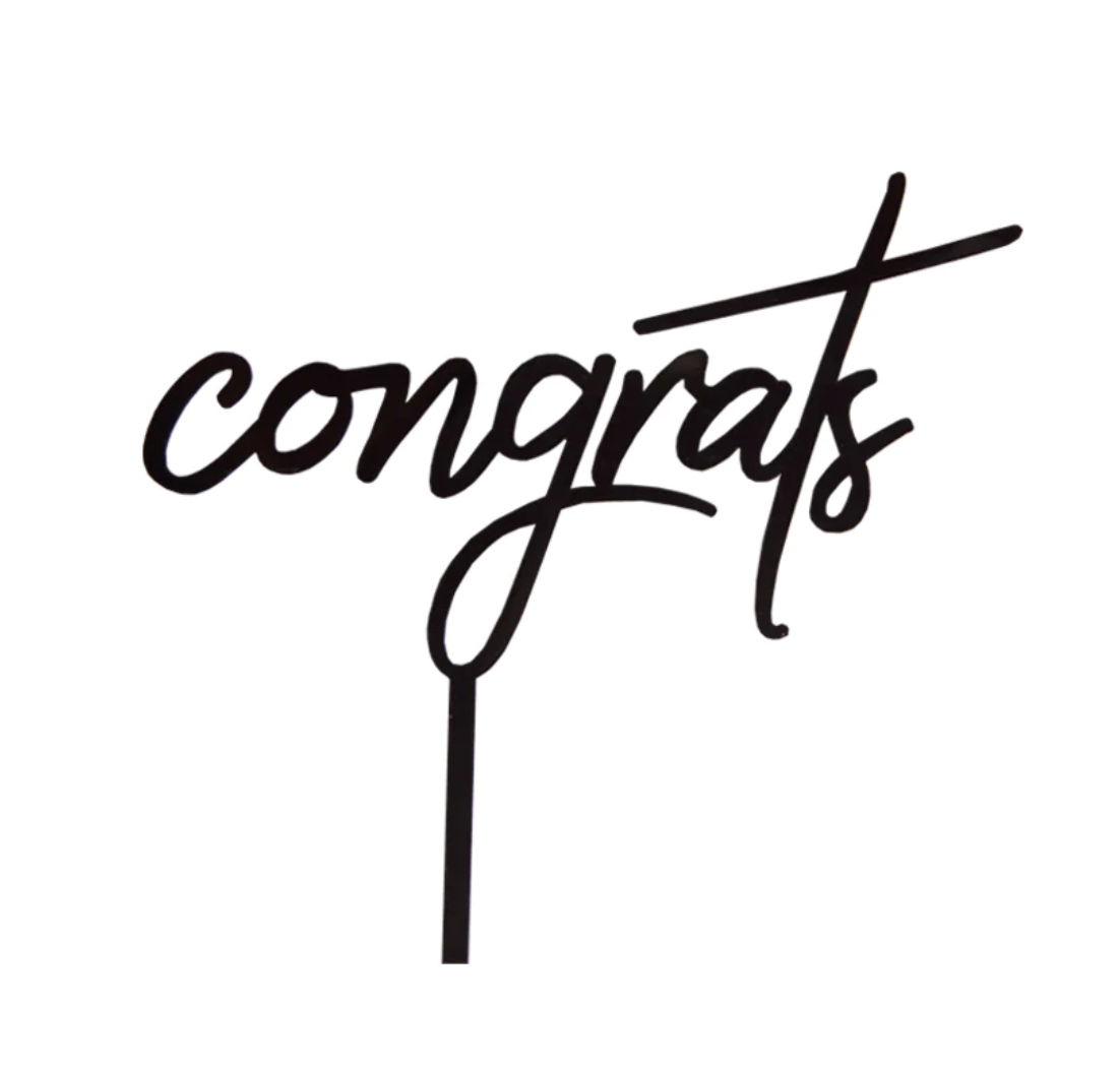 ¨Congrats¨ Cake Topper