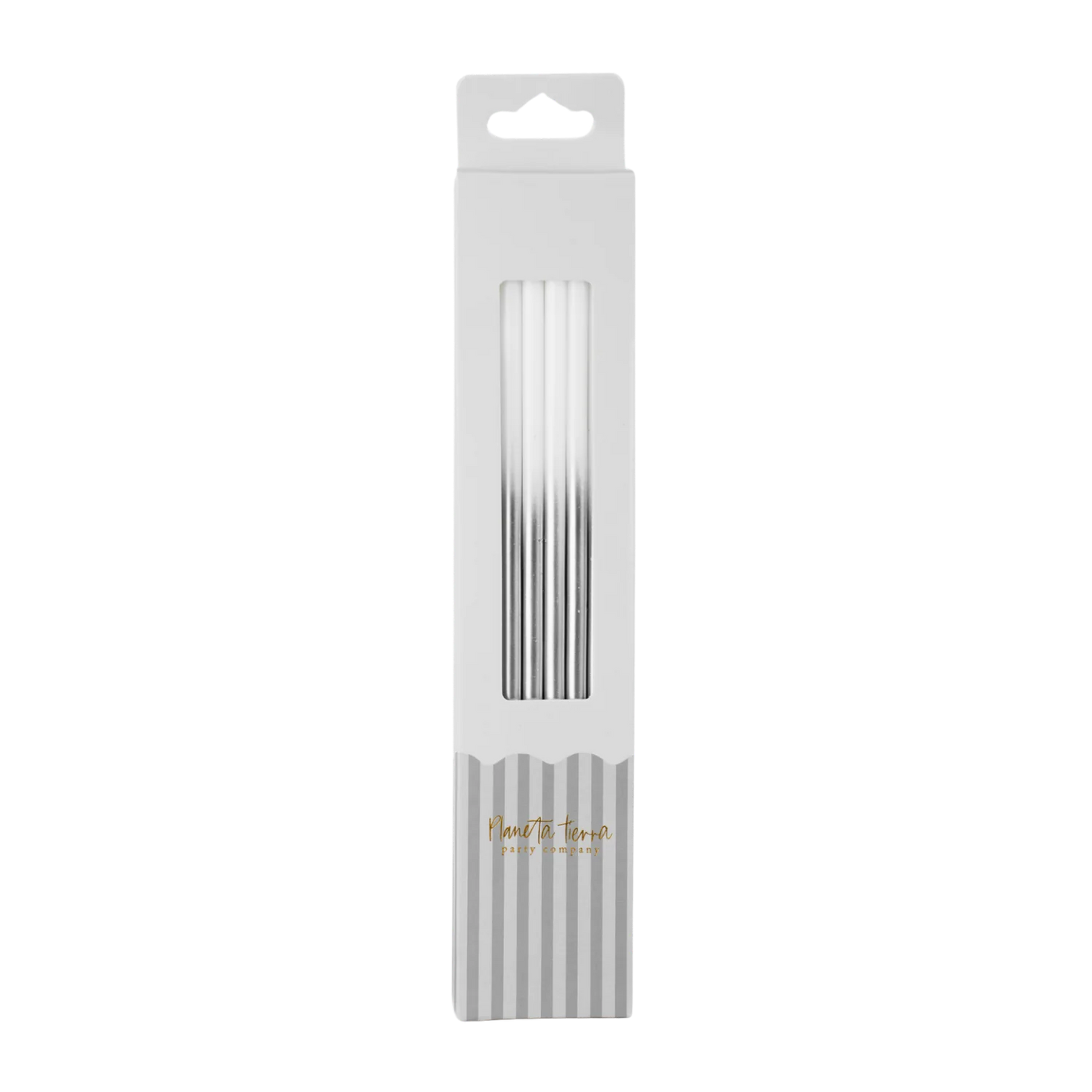 Velas de Cumpleaños Ombre Silver