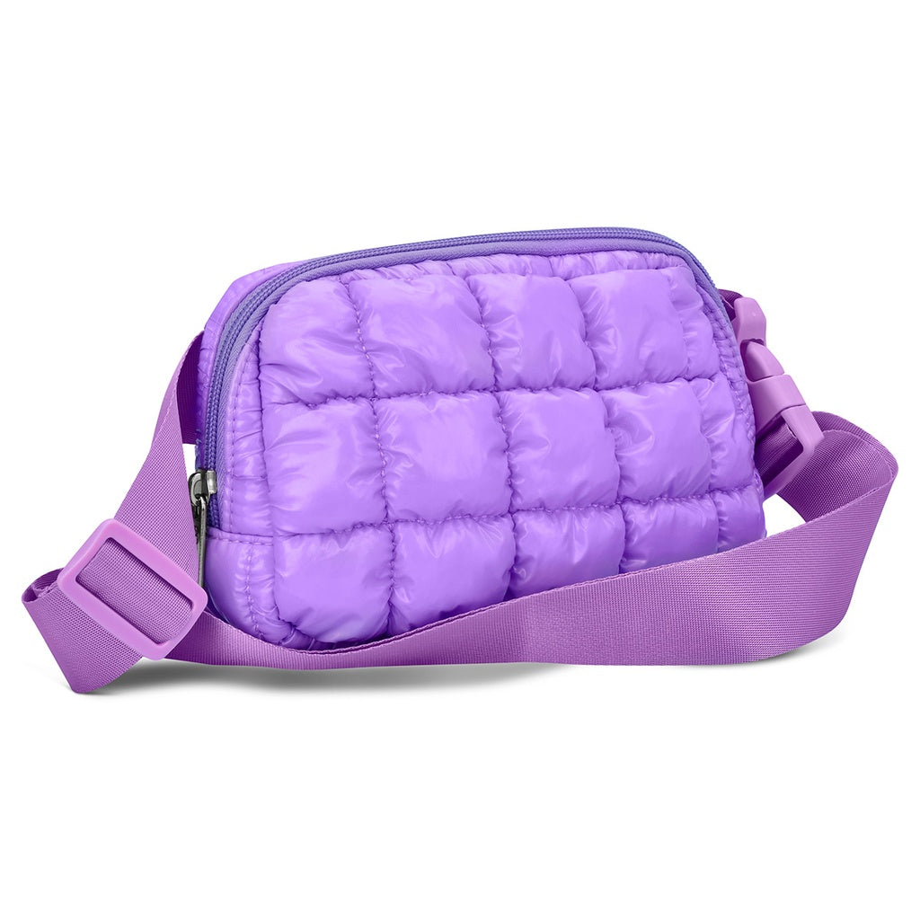 Cangurera / Belt Bag ¨Lavender Shiny Puffer¨