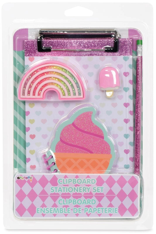 Ice Cream Clipboard Stationery Set