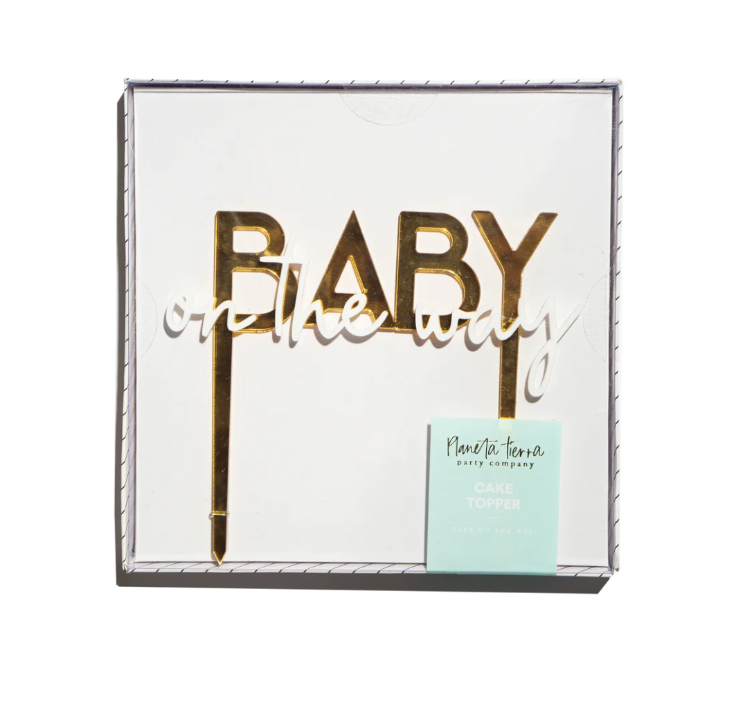 ¨Baby on the way¨ Cake Topper