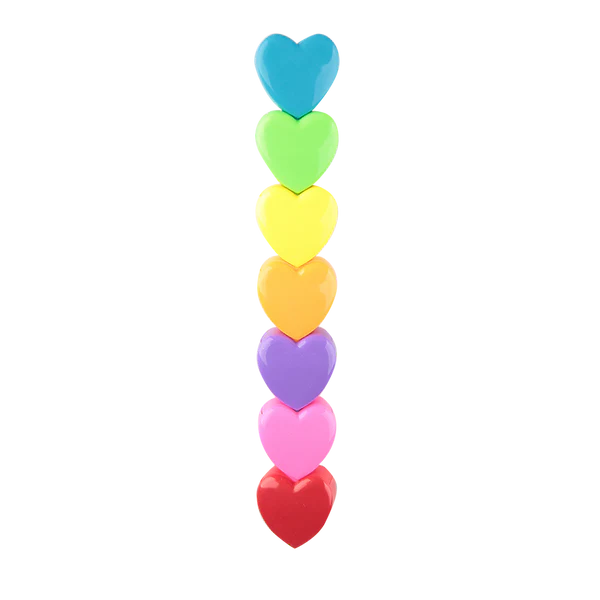 Heart Stackable Markers