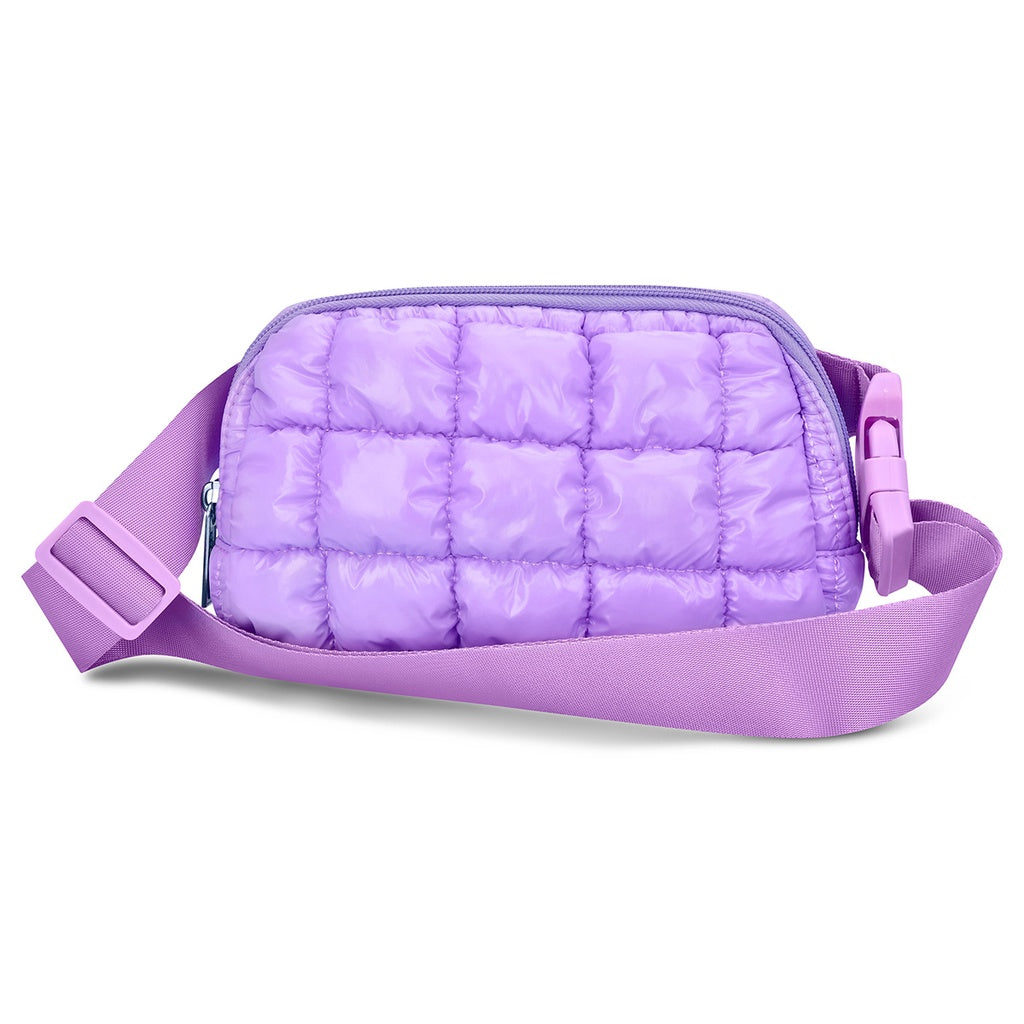 Cangurera / Belt Bag ¨Lavender Shiny Puffer¨