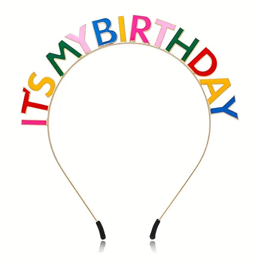 ¨It's my Birthday¨ Metallic Headband